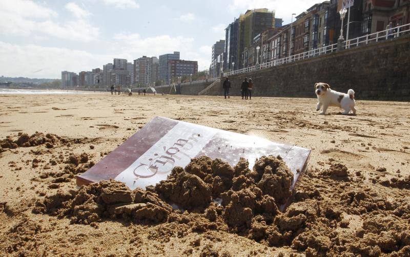 Libros en la calle en Gijón