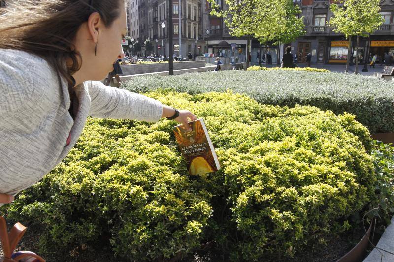Libros en la calle en Gijón