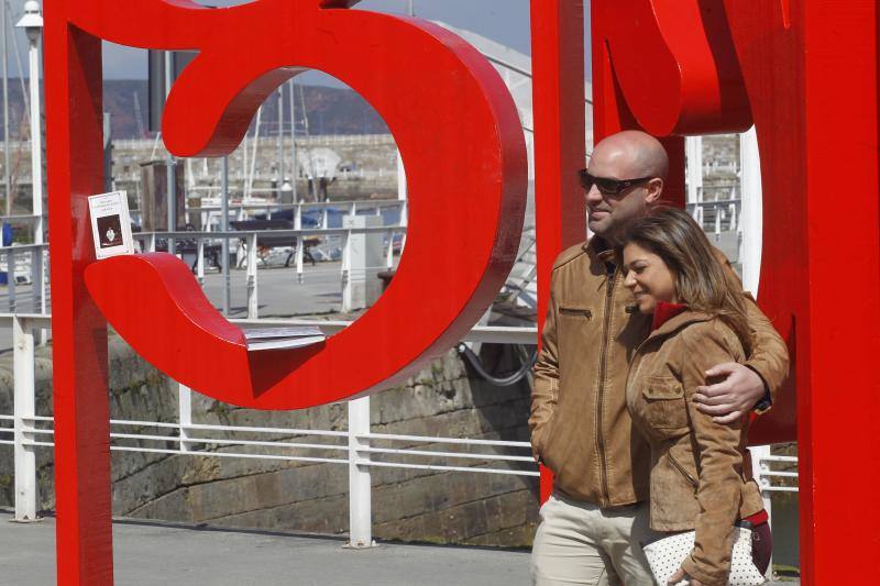 Libros en la calle en Gijón