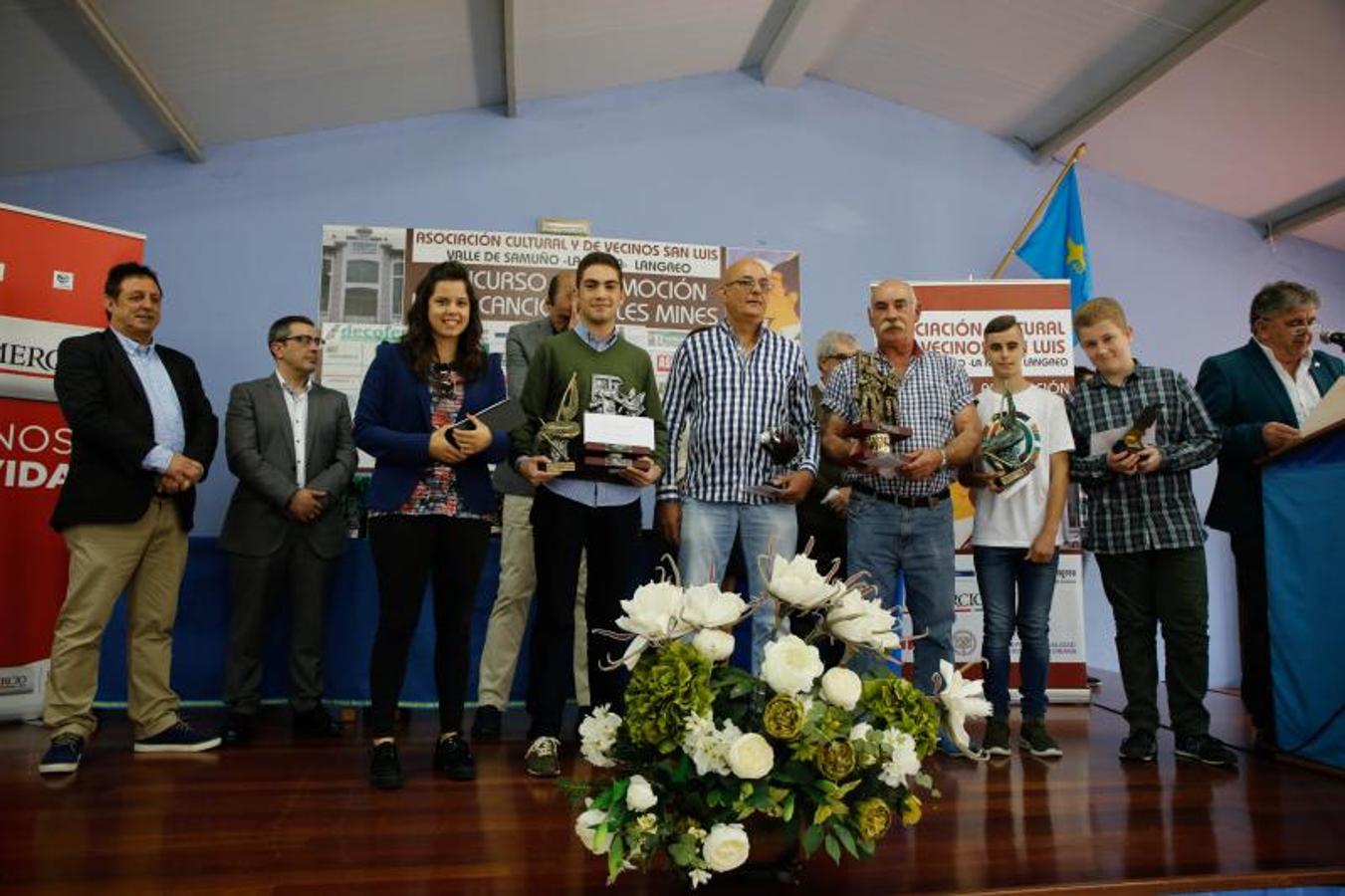 Premios dek XXIII Concurso de Canción asturiana de Les Mines y el XIV de Gaita de La Nueva