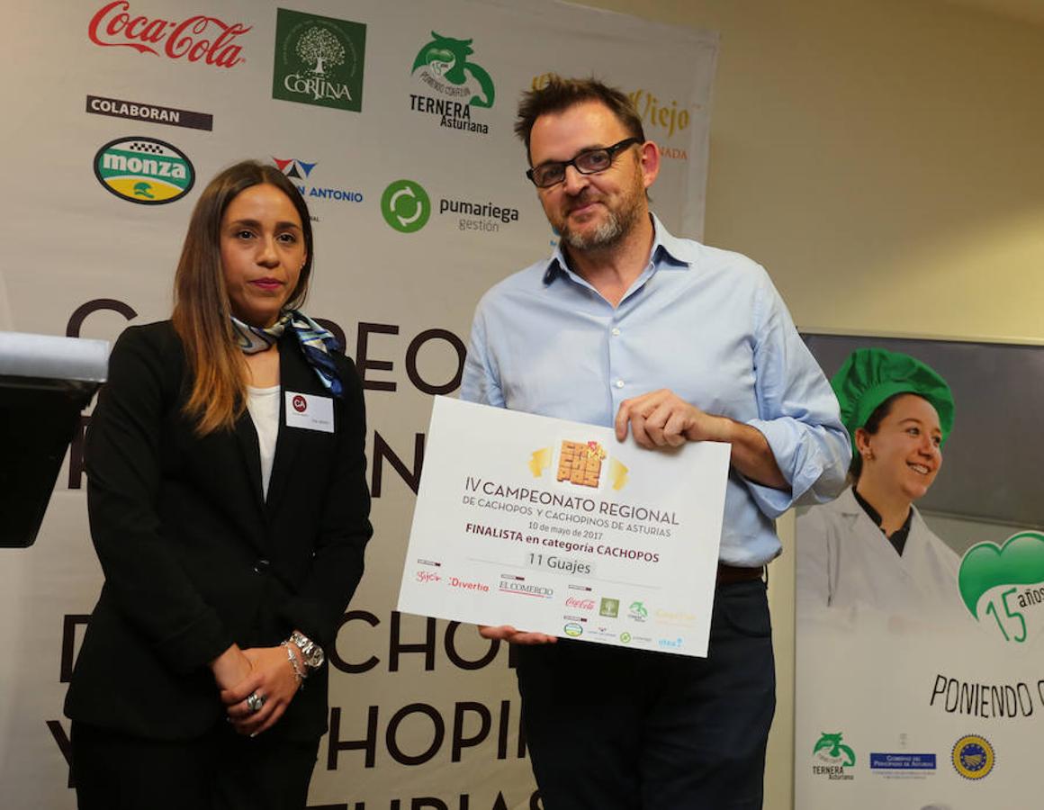 IV Campeonato Regional de Cachopos y Cachopinos de Asturias. Finalista en categoría Cachopos: 11 Guajes