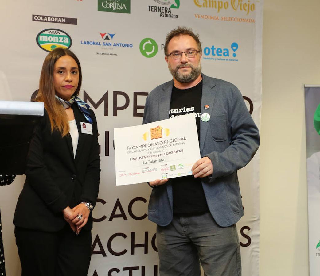 IV Campeonato Regional de Cachopos y Cachopinos de Asturias. Finalista en categoría Cachopos: La Talamera