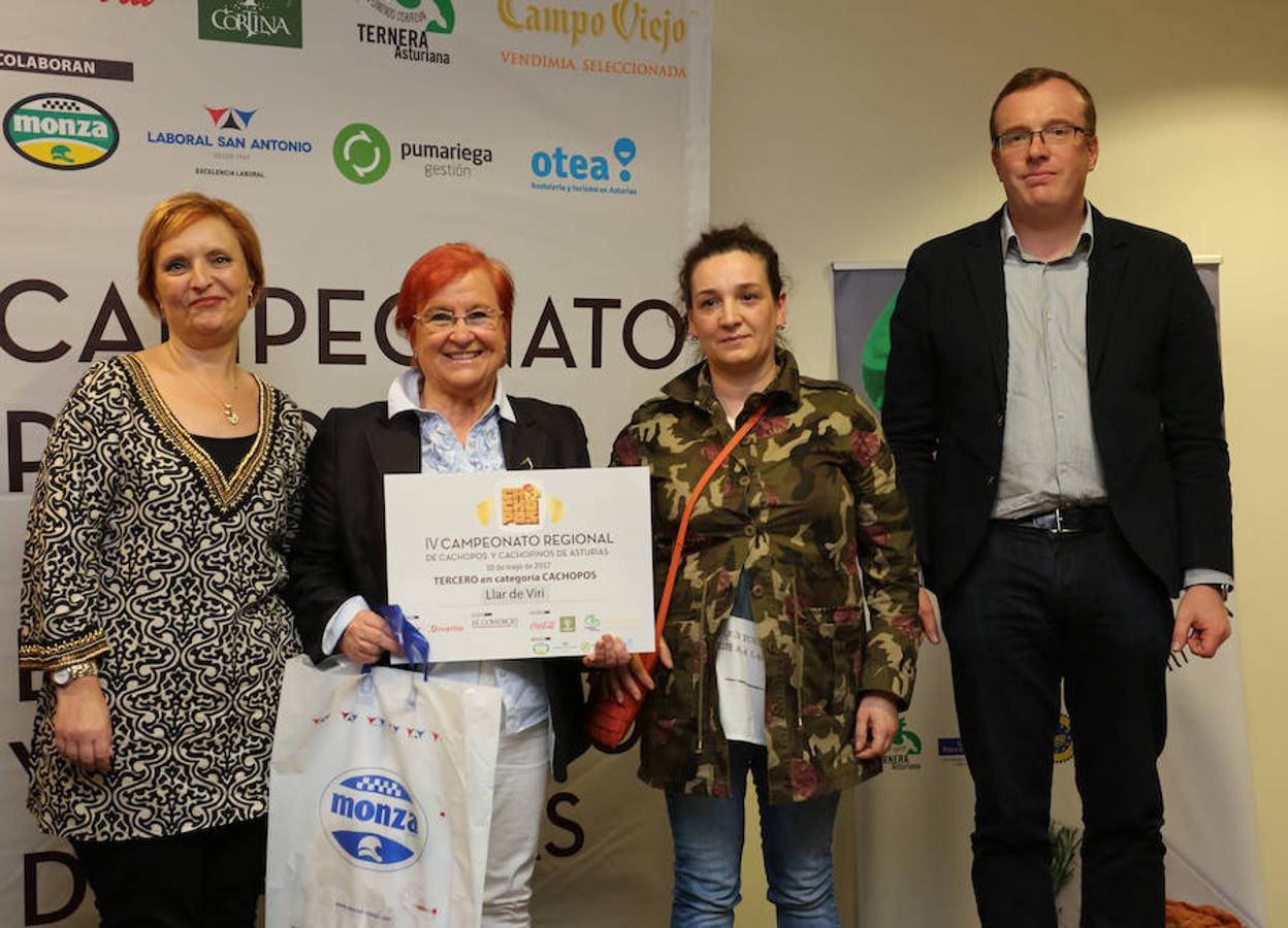 IV Campeonato Regional de Cachopos y Cachopinos de Asturias. Tercero en categoría cachopos: Llar de Viri