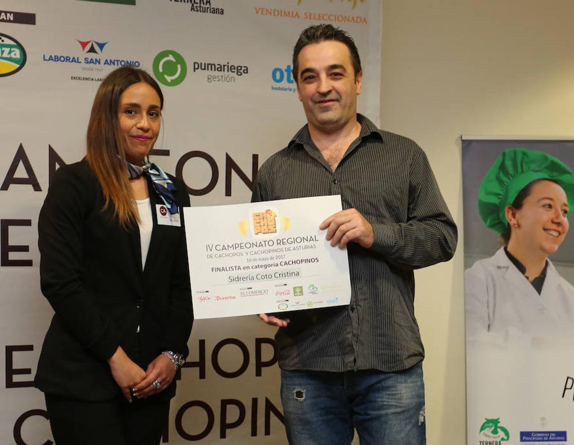 IV Campeonato Regional de Cachopos y Cachopinos de Asturias. Finalista en categoría cachopinos: Sidrería Coto Cristina