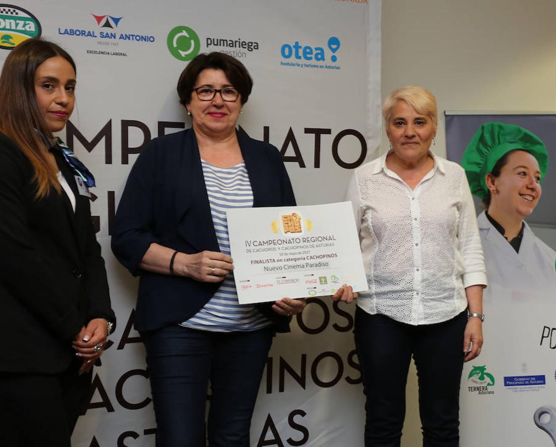 IV Campeonato Regional de Cachopos y Cachopinos de Asturias. Finalista en categoría cachopinos: Nuevo Cinema Paradiso