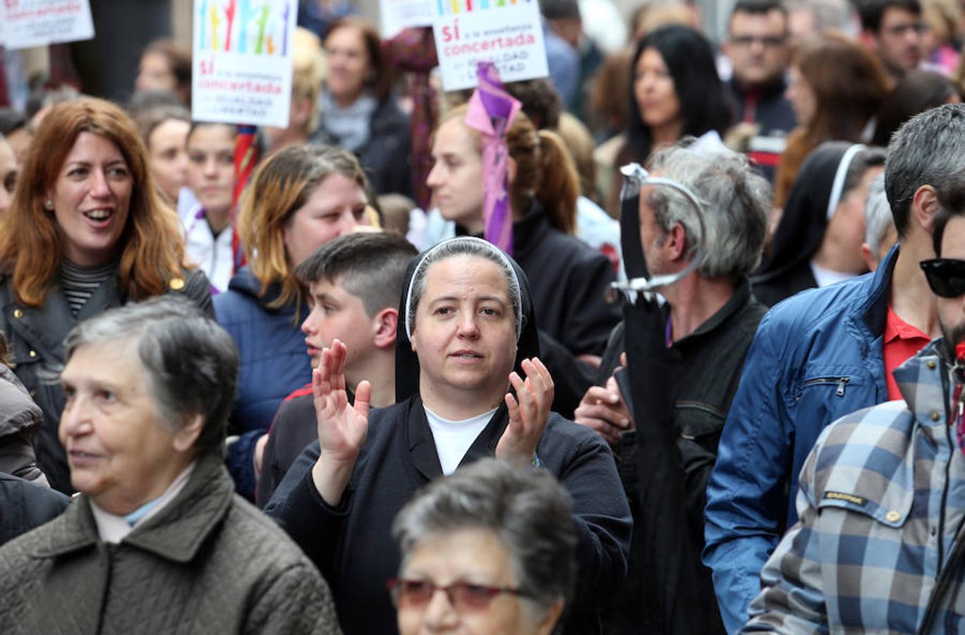 Manifestación de la enseñanza concertada de Asturias