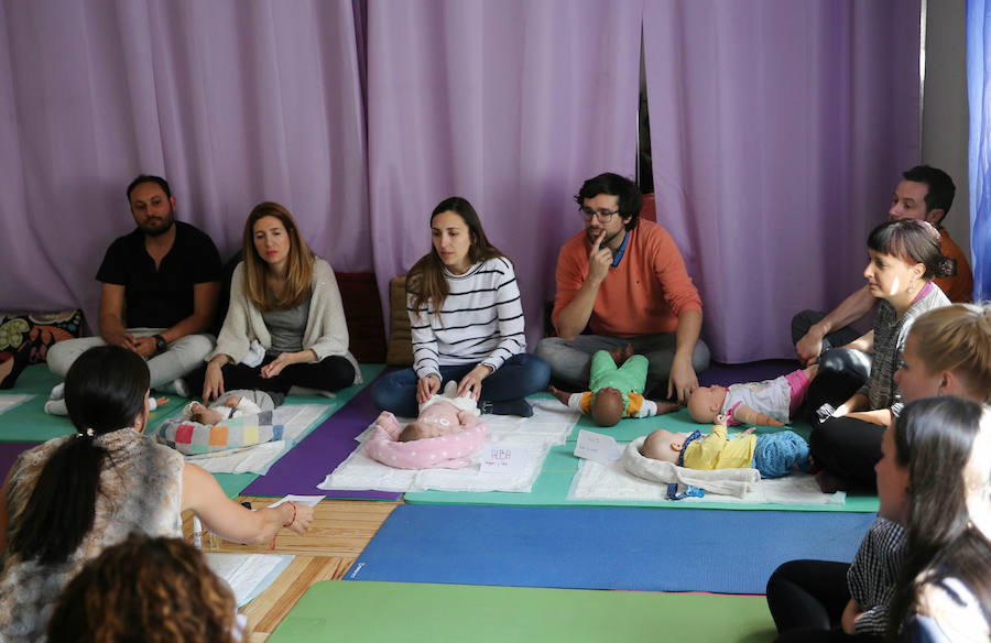 Aprendizaje del masaje infantil