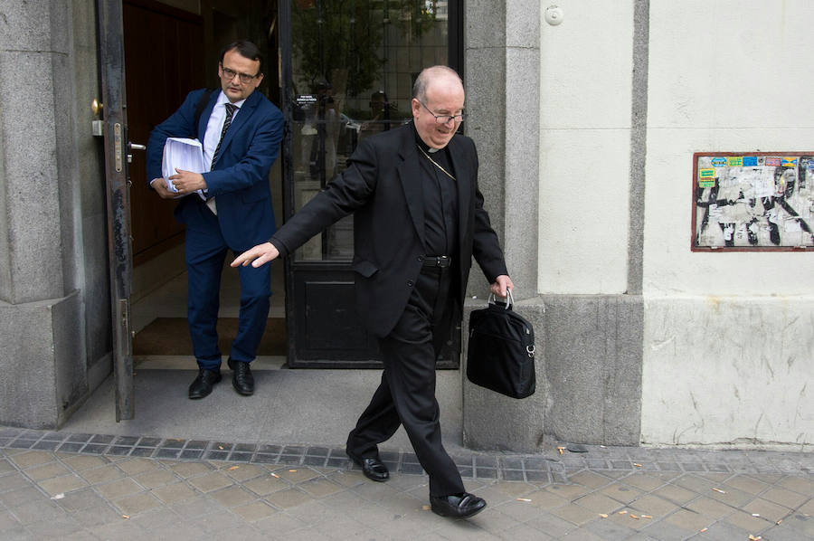 Jesús Sanz, ante un juzgado en Madrid