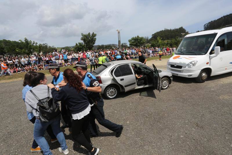 Simulacro de accidente con víctimas en Vegadeo