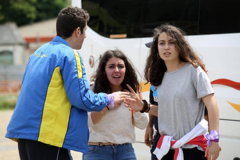 Simulacro de accidente con víctimas en Vegadeo