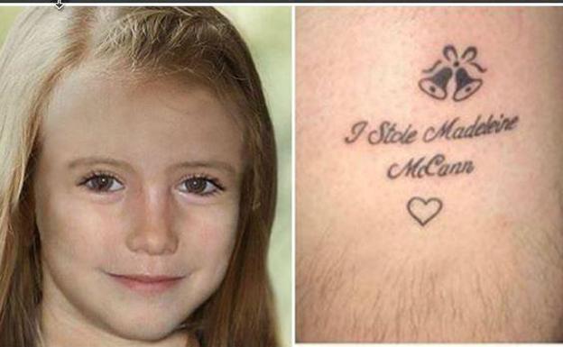 El tatuaje de moda entre los británicos que veranean en Magaluf: «Yo robé a Madeleine»