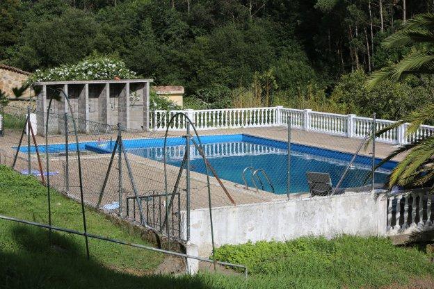 La piscina en la que en julio murió ahogado Izán Álvarez. 