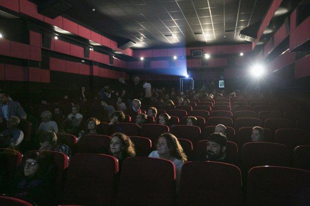 Espectadores en una proyección en los Cines Centro, en la última edición del FICX. 