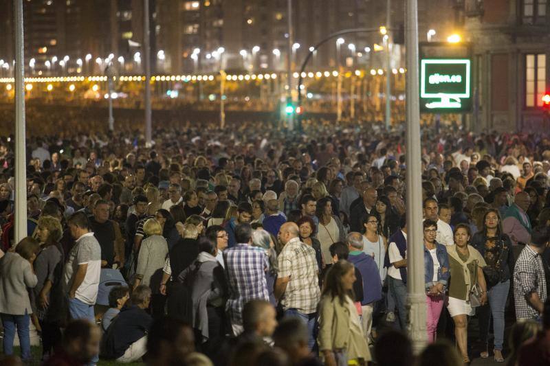 Así se vieron los fuegos de Gijón