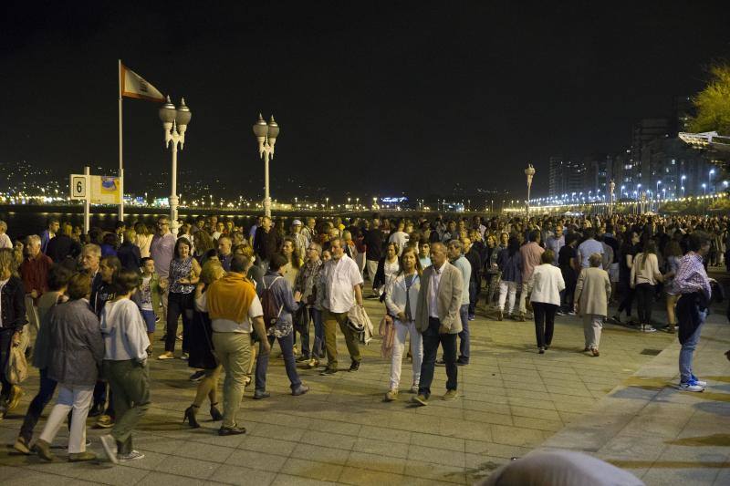 Así se vieron los fuegos de Gijón