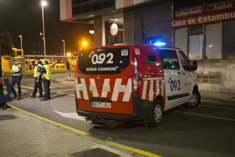 Amplio dispositivo de seguridad para la noche grande de Gijón