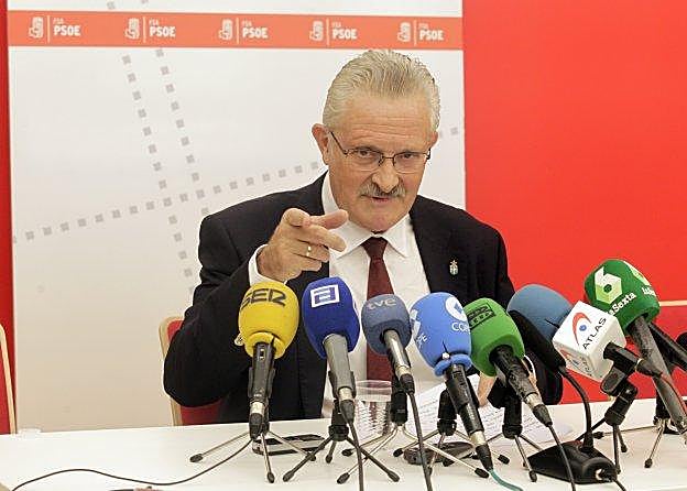 Antonio Trevín, el día que anunció su renuncia al escaño. 