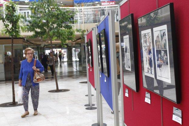 Exposición sobre Mary Shelley en El Atrio. 