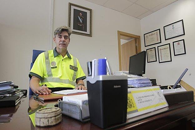José Luis Fernández, jefe segundo del destacamento del subsector de Tráfico de la Guardia Civil. 