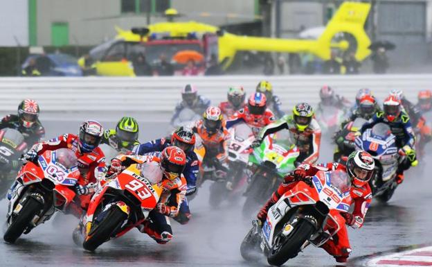 Imagen de la carrera del GP de San Marino en Misano. 