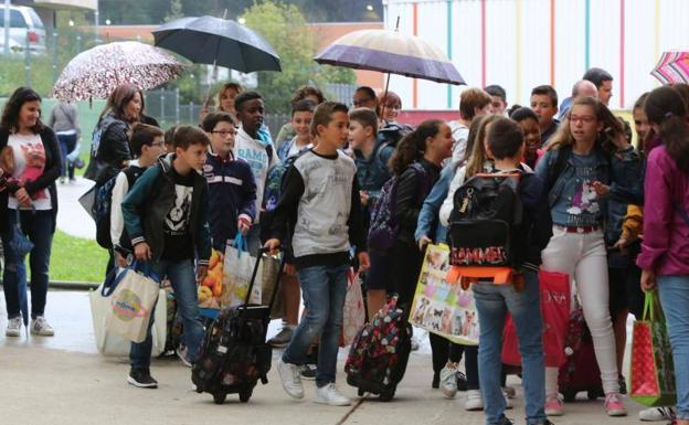 Imagen. Las imágenes de la vuelta al cole 2017 en Asturias.