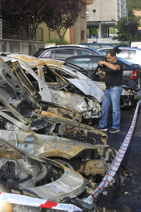 Los coches quemados de La Corredoria