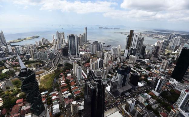 Vista aérea de la ciudad de Panamá.