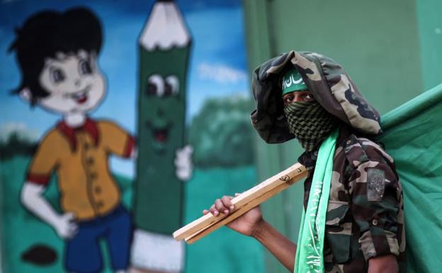 Miembro de las Brigadas Ezzedine al-Qassam, brazo armado de Hamás.