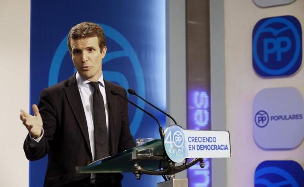 Pablo Casado, vicesecretario de Comunicación del PP.