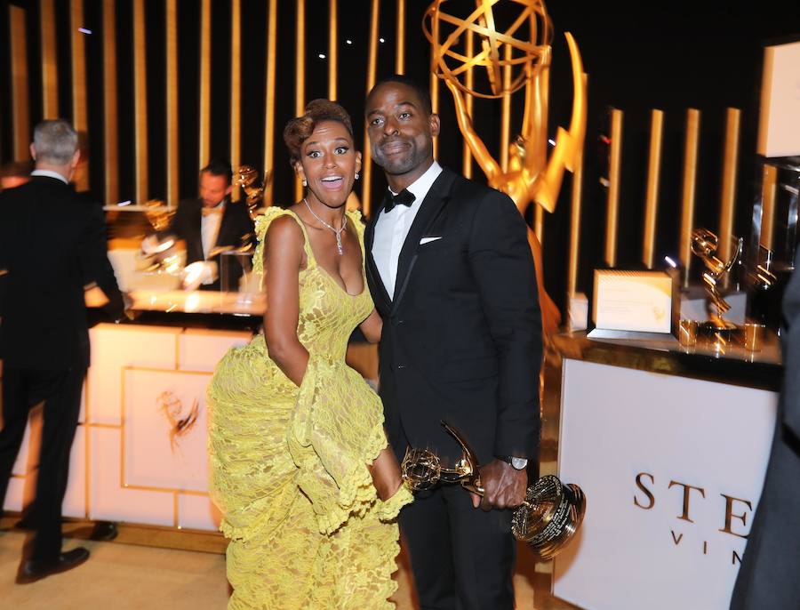 Sterling K. Brown con su mujer Ryan Michelle Bath.