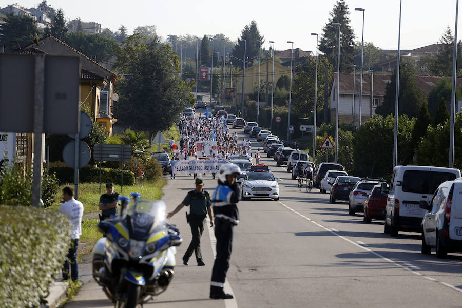 Marcha de los trabajadores de CAPSA hasta Oviedo