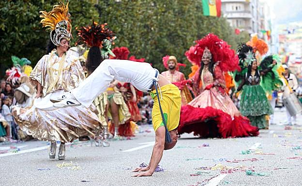 Desfile del Día de América en Asturias de este año. 