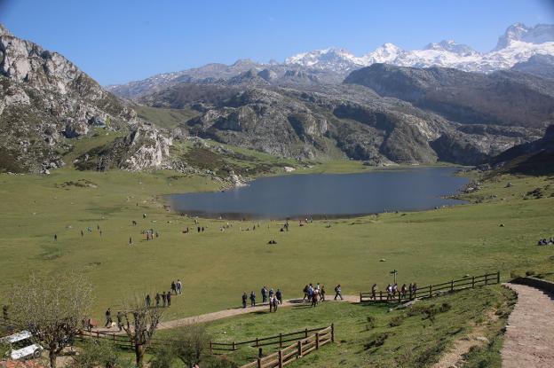 Los Lagos de Covadonga son uno de los puntos neurálgicos del Parque Nacional de Picos de Europa. 
