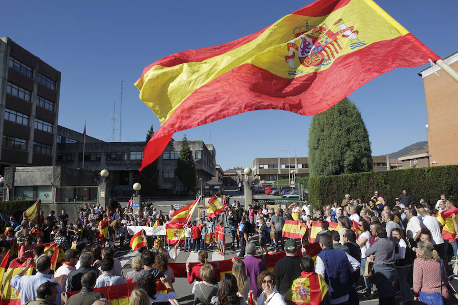 El desafío catalán llena Asturias de concentraciones