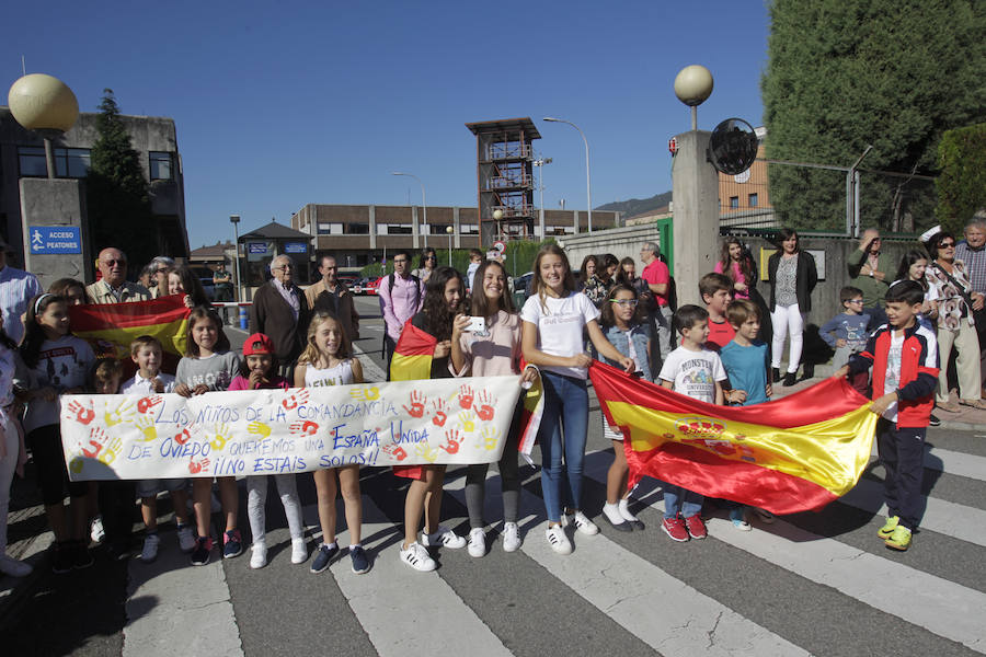 El desafío catalán llena Asturias de concentraciones