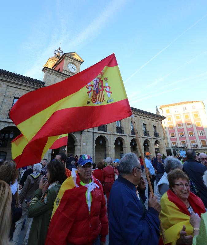 El desafío catalán llena Asturias de concentraciones