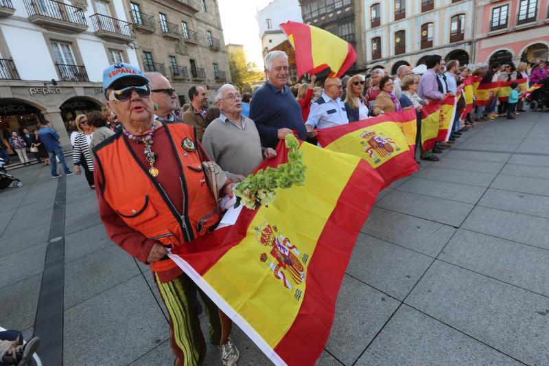 El desafío catalán llena Asturias de concentraciones