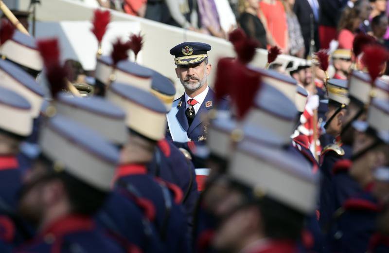 Más de 3.900 militares, acompañados por guardias civiles y policías nacionales, recorrerán el paseo de la Castellana de Madrid en el desfile del 12 de octubre