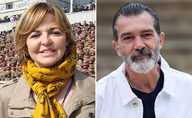 Encontronazo en Twitter entre Almudena Ariza y Antonio Banderas