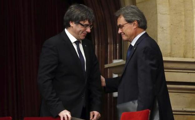 Artur Mas y Carles Puigdemont.