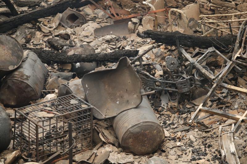 La desoladora imagen que deja el fuego en Asturias