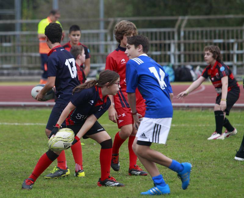 Los jugadores de rugby asturianos, a las órdenes de los All Blacks