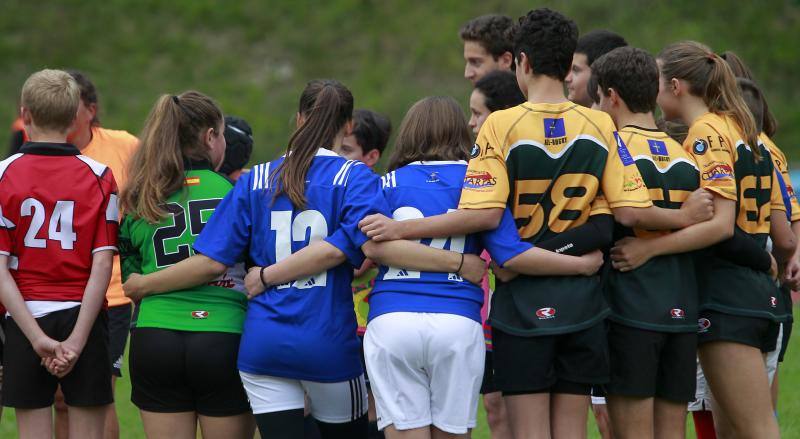 Los jugadores de rugby asturianos, a las órdenes de los All Blacks