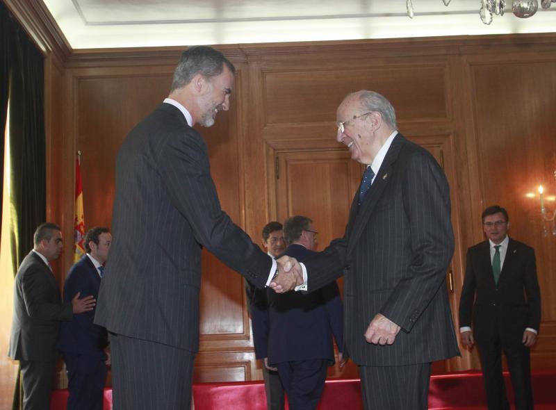 Los Reyes reciben a los premiados con las Medallas de Asturias