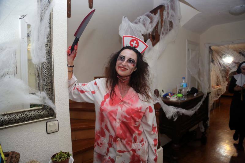 Seis casas han sido este martes las auténticas protagonistas de una terrorífica noche de Halloween