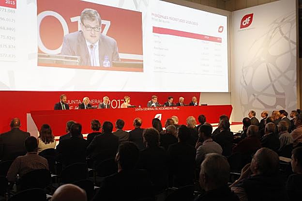 Intervención de Ángel Antonio del Valle, en la última junta general de accionistas. 