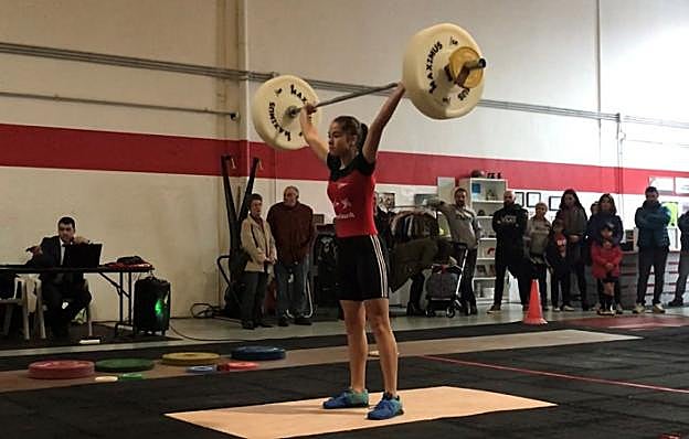 Vega Álvarez, durante su actuación en el regional. 