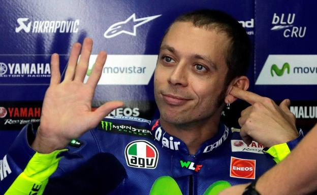 Valentino Rossi, piloto de Yamaha. 