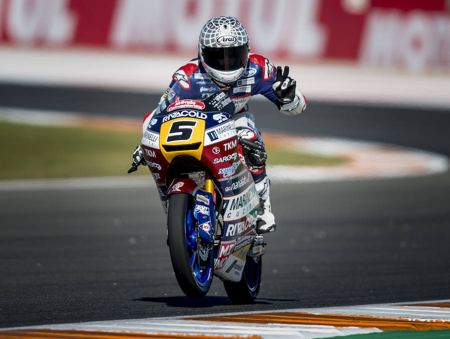 El italiano Romano Fenati fue octavo en la primera jornada de entrenamientos en Moto3. 