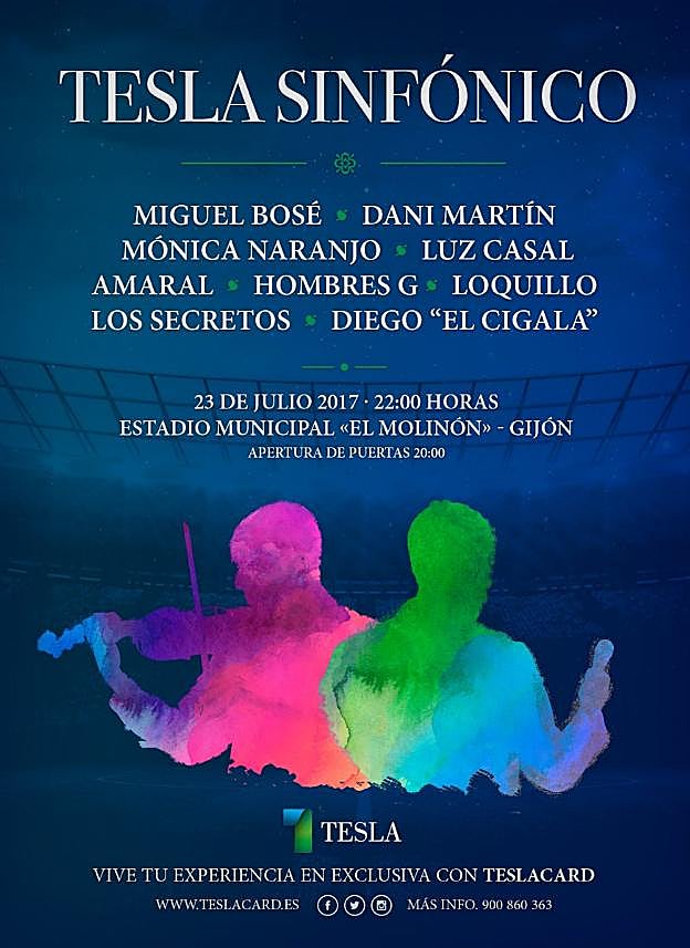 Cartel del concierto cancelado.